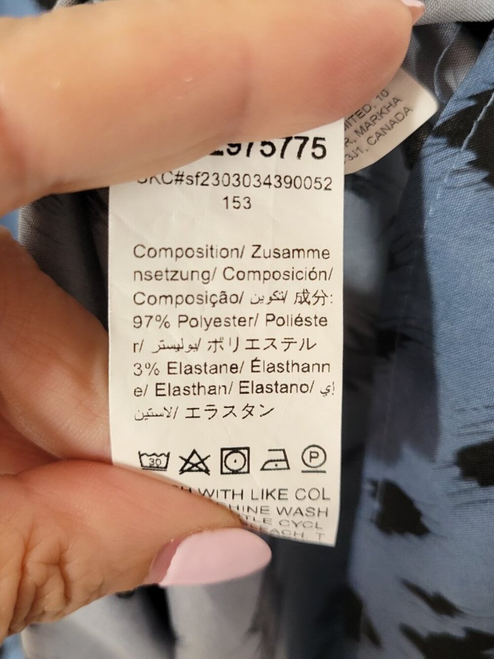 Emery Rose Womens Plus 2XL Dress Fit Flare Mini Sleeveless Blue Black WAT53E - Picture 11 of 12